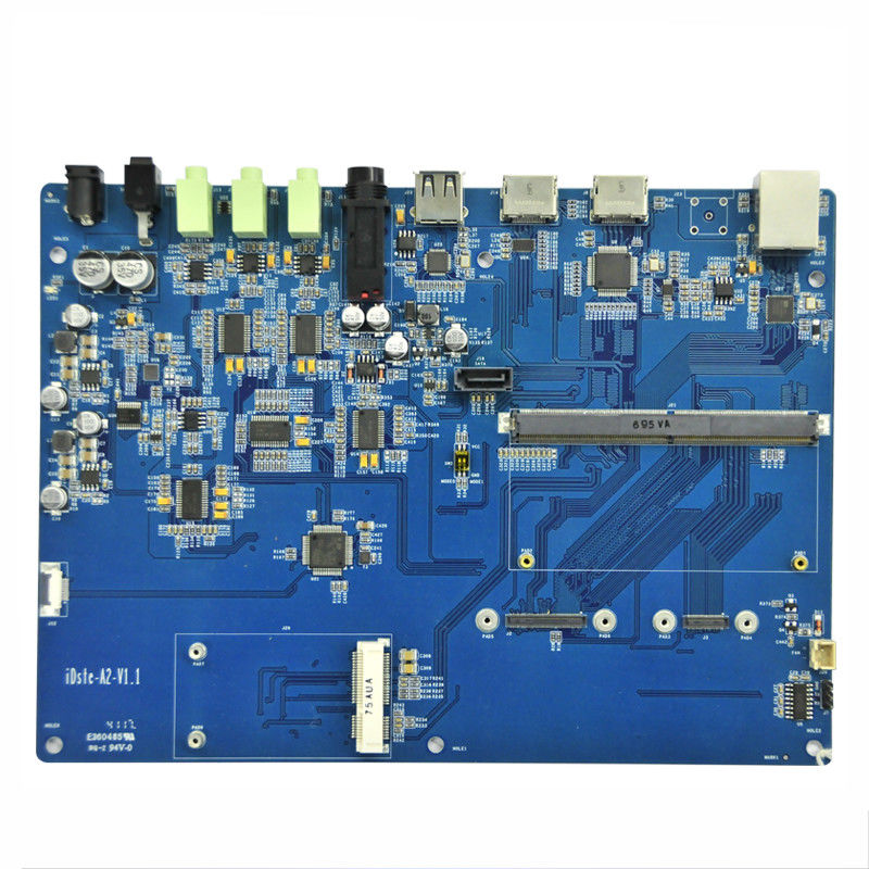 6 Layers PCBA Board Software Burning Program Coppercam Etching Pcb Assembly
