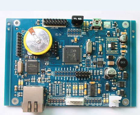 Double sided PCBA Board Electronics Components PCB Assembly Blue soldermask